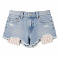 Aurelia Lace Denim Shorts