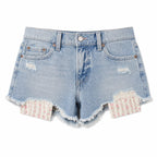 Aurelia Lace Denim Shorts